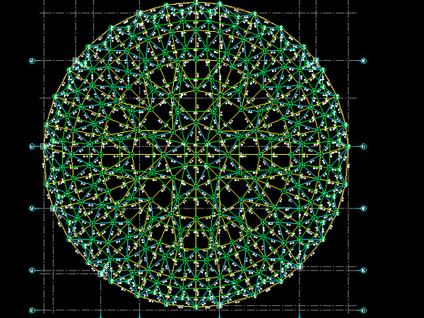 贵阳明光正元广场圆形网架